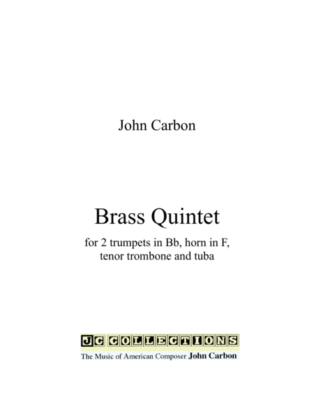 Brass Quintet Score And Parts Sheet Music