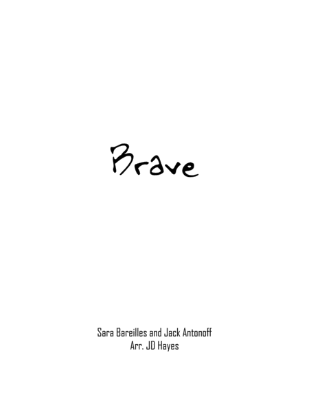 Free Sheet Music Brave Full Score