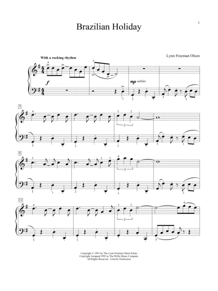 Brazilian Holiday Sheet Music