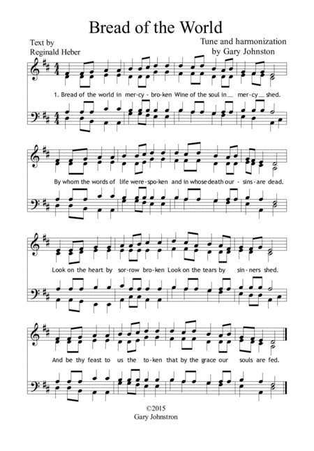 Bread Of The World Sheet Music