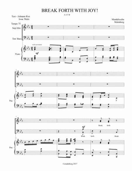 Break Forth Sheet Music