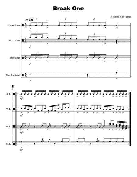 Break One Sheet Music