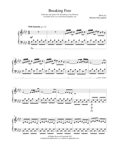 Breaking Free Sheet Music