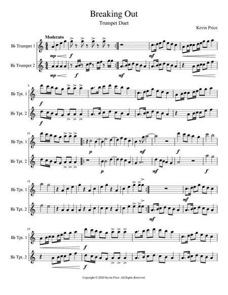 Free Sheet Music Breaking Out Duet In G Minor