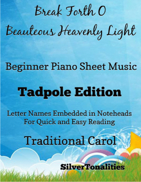 Breath Forth O Beauteous Heavenly Light Beginner Piano Sheet Music Tadpole Edition Sheet Music