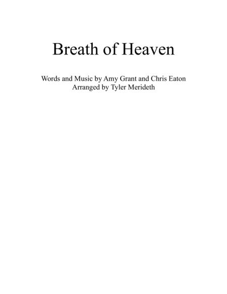 Breath Of Heaven Marys Song For Treble And Sab Choir Accompanied Sheet Music