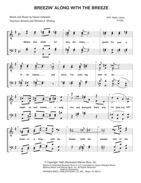 Breezin Along With The Breeze Sheet Music