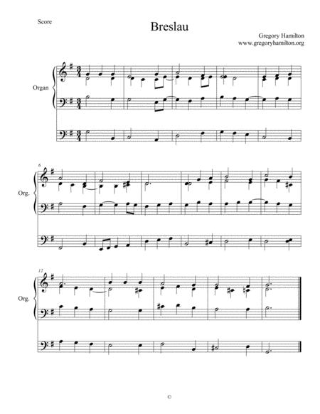 Free Sheet Music Breslau Take Up Thy Cross Alternate Harmonization