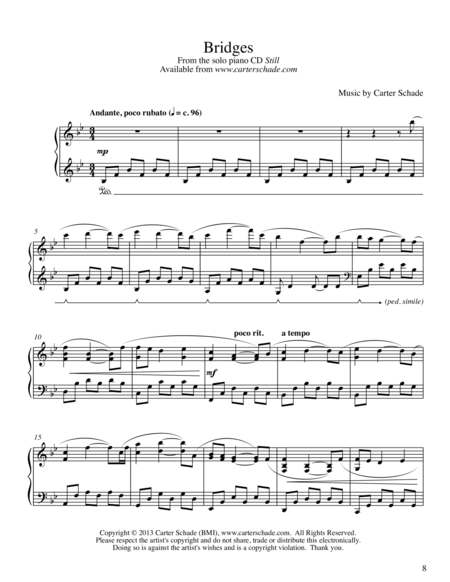 Free Sheet Music Bridges