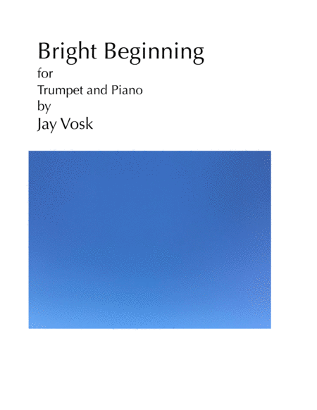 Bright Beginning Sheet Music