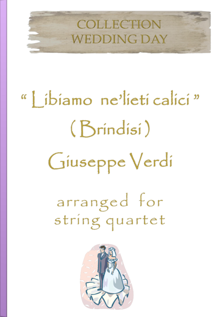 Free Sheet Music Brindisi Libiamo Ne Lieti Calici Optional Part For Double Bass