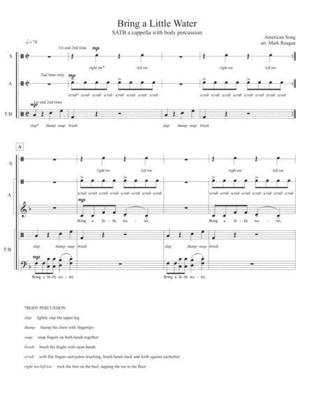 Bring A Little Water Sylvie Sheet Music