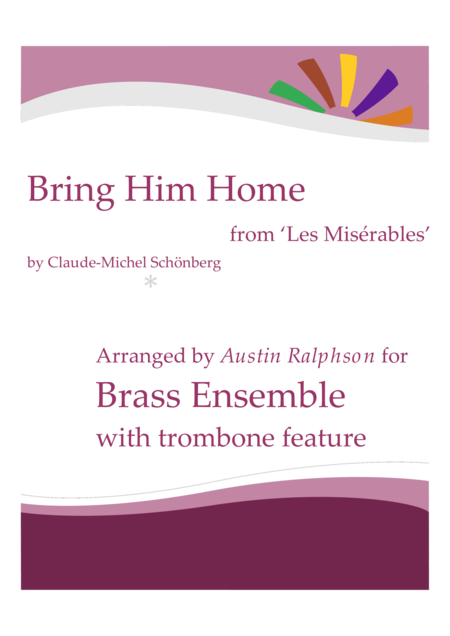 Bring Him Home From Les Miserables Brass Ensemble Sheet Music