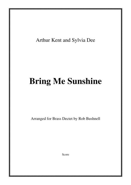 Bring Me Sunshine Morecambe And Wise Brass Dectet And Larger Ensembles Sheet Music