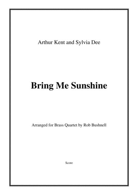 Free Sheet Music Bring Me Sunshine Morecambe And Wise Brass Quartet