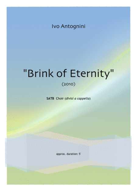 Brink Of Eternity Sheet Music