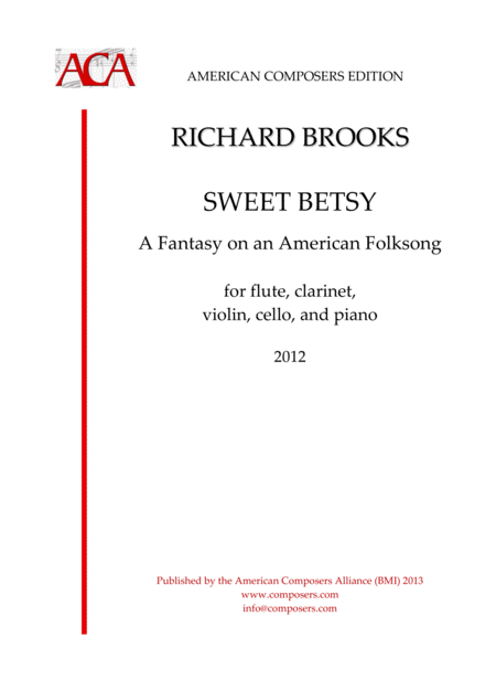 Free Sheet Music Brooks Sweet Betsy
