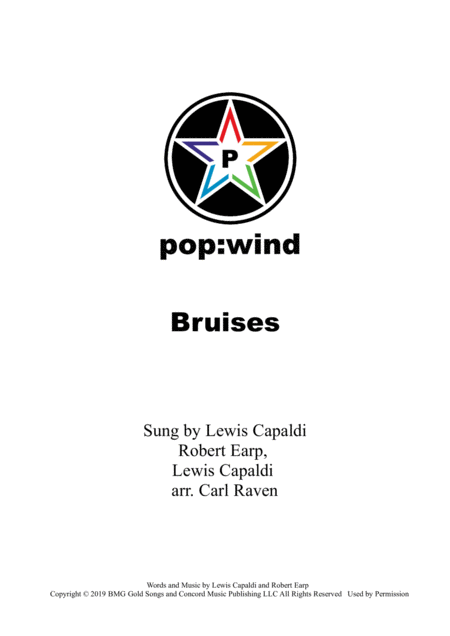 Bruises Sheet Music