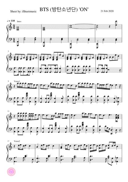 Bts On Sheet Music