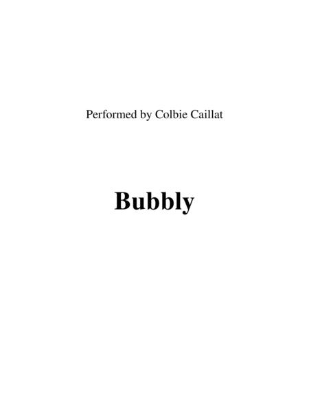 Bubbly Lead Sheet Performed By Colbie Caillat Sheet Music