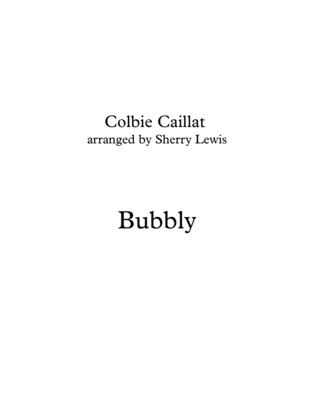 Free Sheet Music Bubbly Solo Violin For Violin Solo