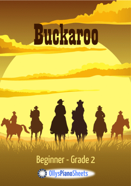 Buckaroo Country Western Solo Piano Sheet Music