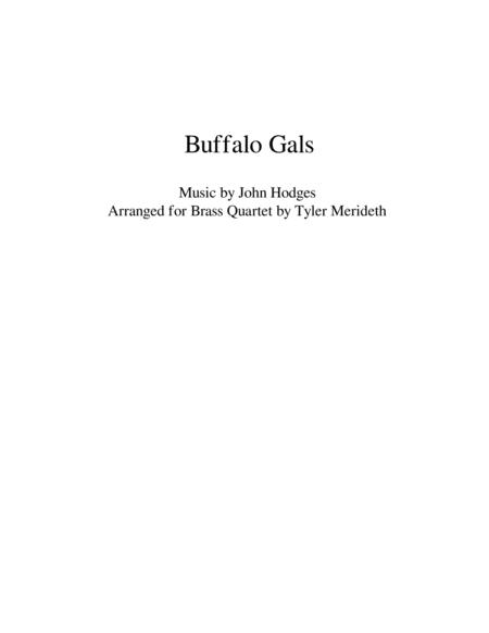 Buffalo Gals For Brass Quartet With Optional Horn Sheet Music