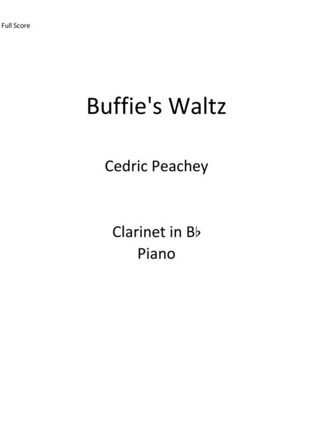 Free Sheet Music Buffies Waltz