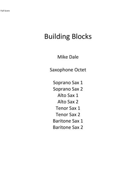 Building Blocks Sheet Music