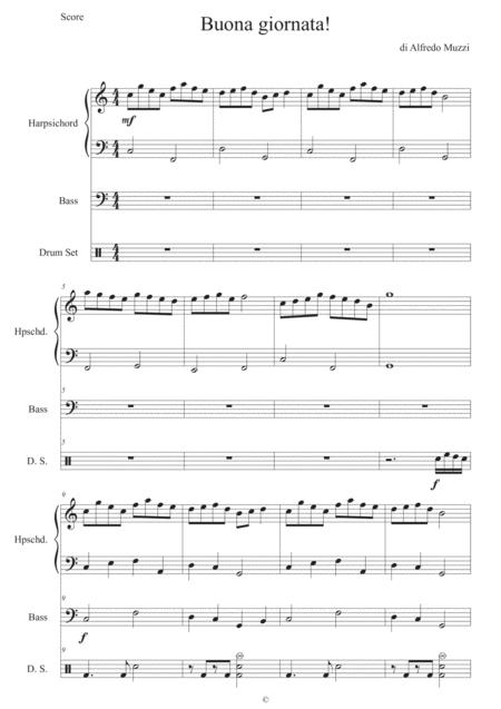 Free Sheet Music Buona Giornata