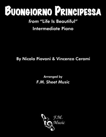 Free Sheet Music Buongiorno Principessa Intermediate Piano