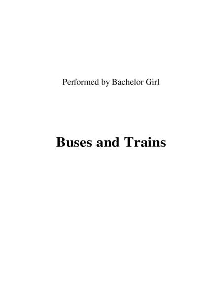 Busses And Trains Lead Sheet Performed By Bachelor Girl Sheet Music