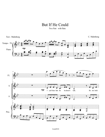 Free Sheet Music But If He Could