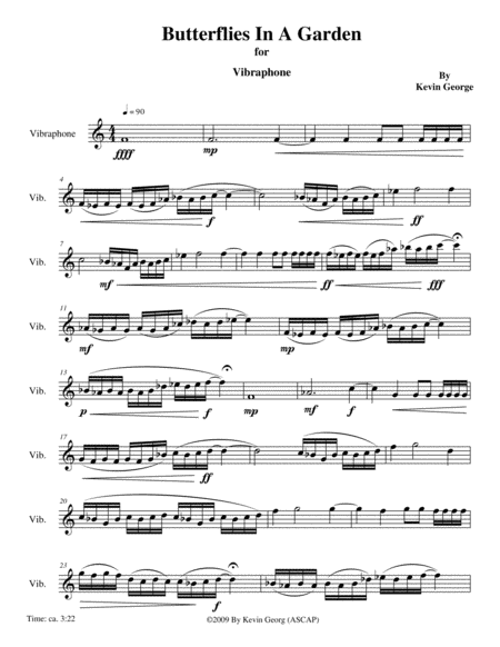 Butterflies In A Garden Sheet Music