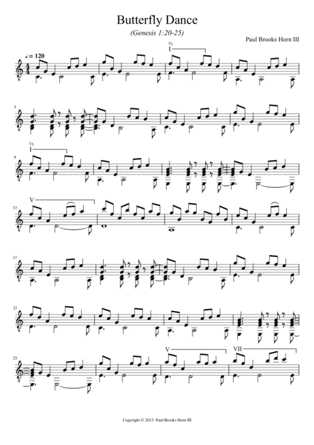 Butterfly Dance Sheet Music