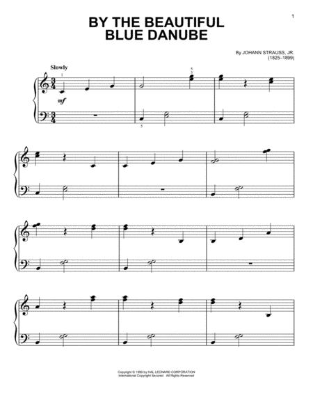 Free Sheet Music By The Beautiful Blue Danube