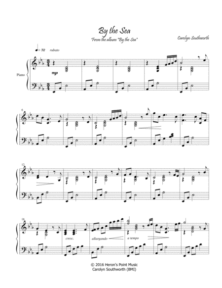 By The Sea Sheet Music