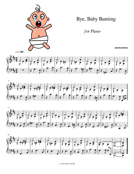 Bye Baby Bunting Sheet Music