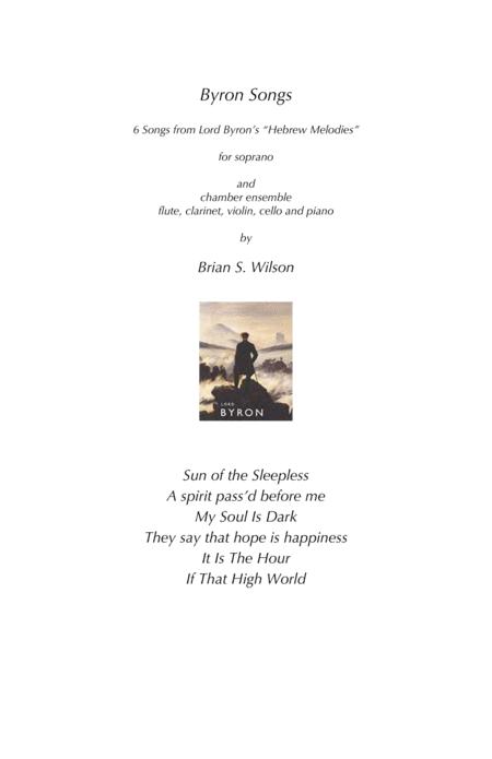 Free Sheet Music Byron Songs For Soprano And Chamber Ensemble By Brians Wilson