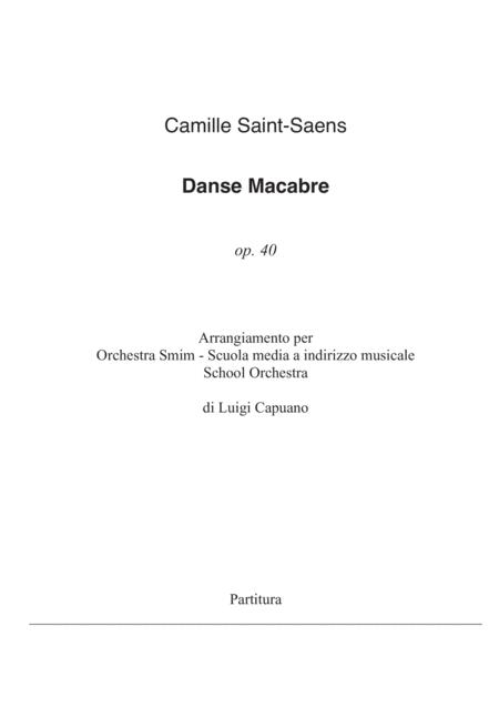 C Saint Saens Dance Macabre Arr School Orchestra Sheet Music