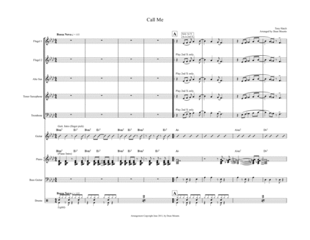 Call Me For Little Big Band Sheet Music