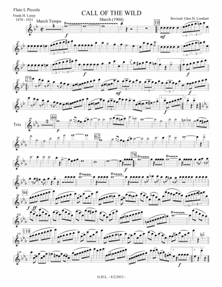 Call Of The Wild Sheet Music