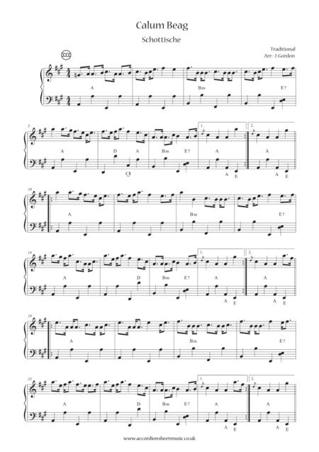 Free Sheet Music Calum Beag