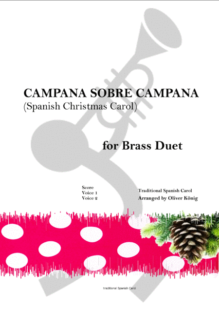 Campana Sobre Campana Spanish Christmas Carol For Brass Duet Sheet Music