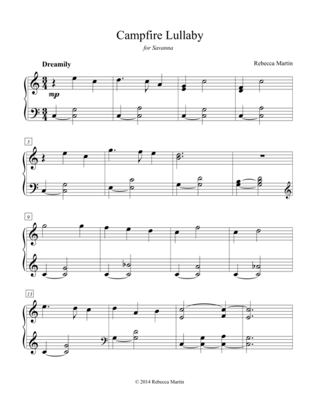 Campfire Lullaby Sheet Music