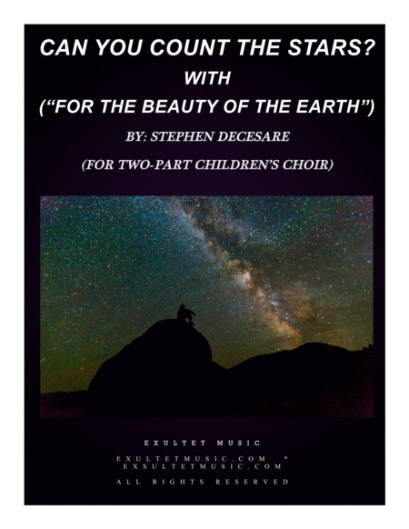 Free Sheet Music Can You Count The Stars With For The Beauty Of The Earth