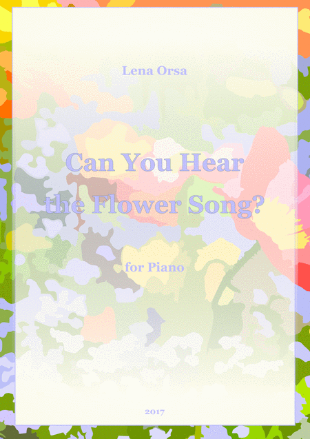 Can You Hear The Flower Song Sheet Music