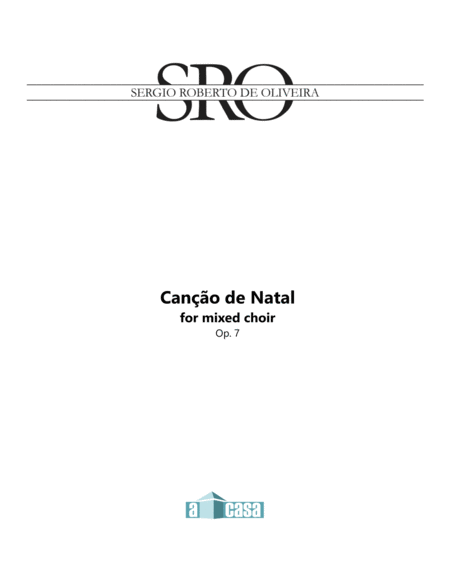 Free Sheet Music Cancao De Natal