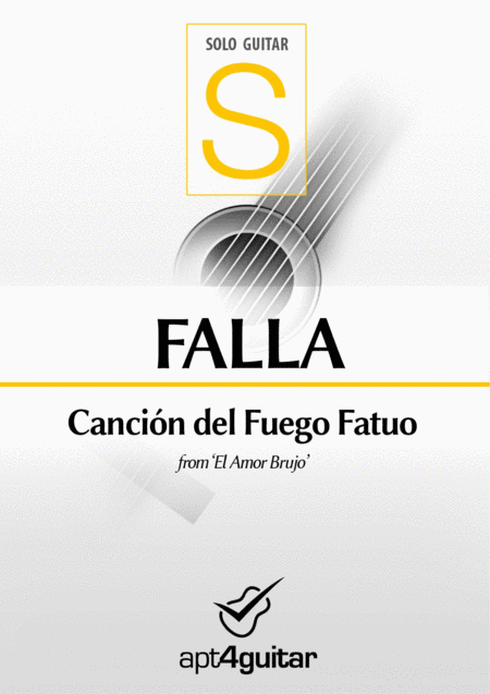 Cancin Del Fuego Fatuo Sheet Music