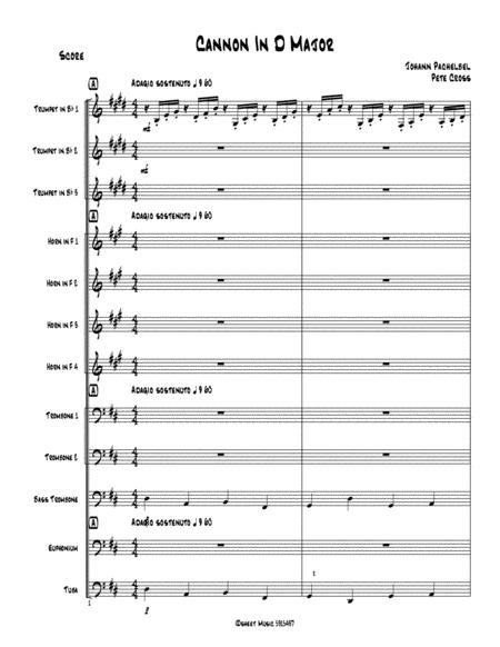 Cannon In D Major Sheet Music